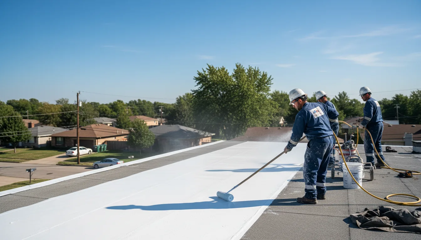 Commercial roof coating in Rushsylvania, OH near me